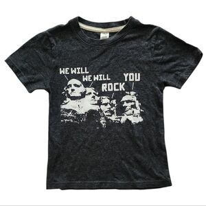 Boys "We Will Rock You" Mount Rushmore T-Shirt - Size 4T